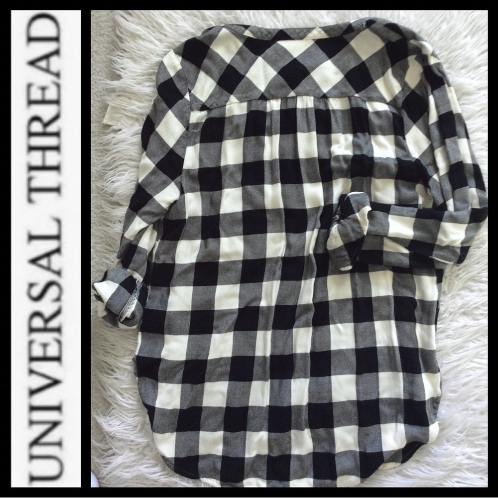 Universal Thread Buffalo Plaid Flannel Popover - image 2